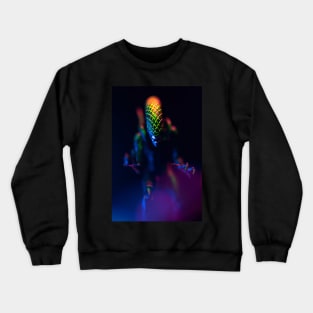 Grid Alien in the Shadows Crewneck Sweatshirt